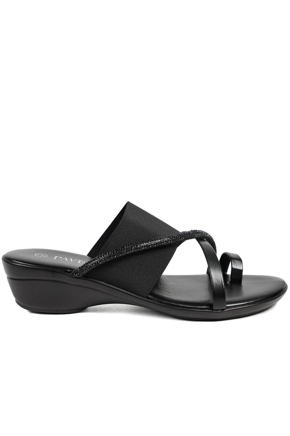 Pavers Wide Fit Smart Toe Post Sandals