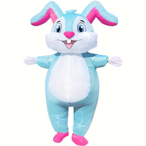 NNETM Inflatable Cartoon Rabbit Costume for Adults