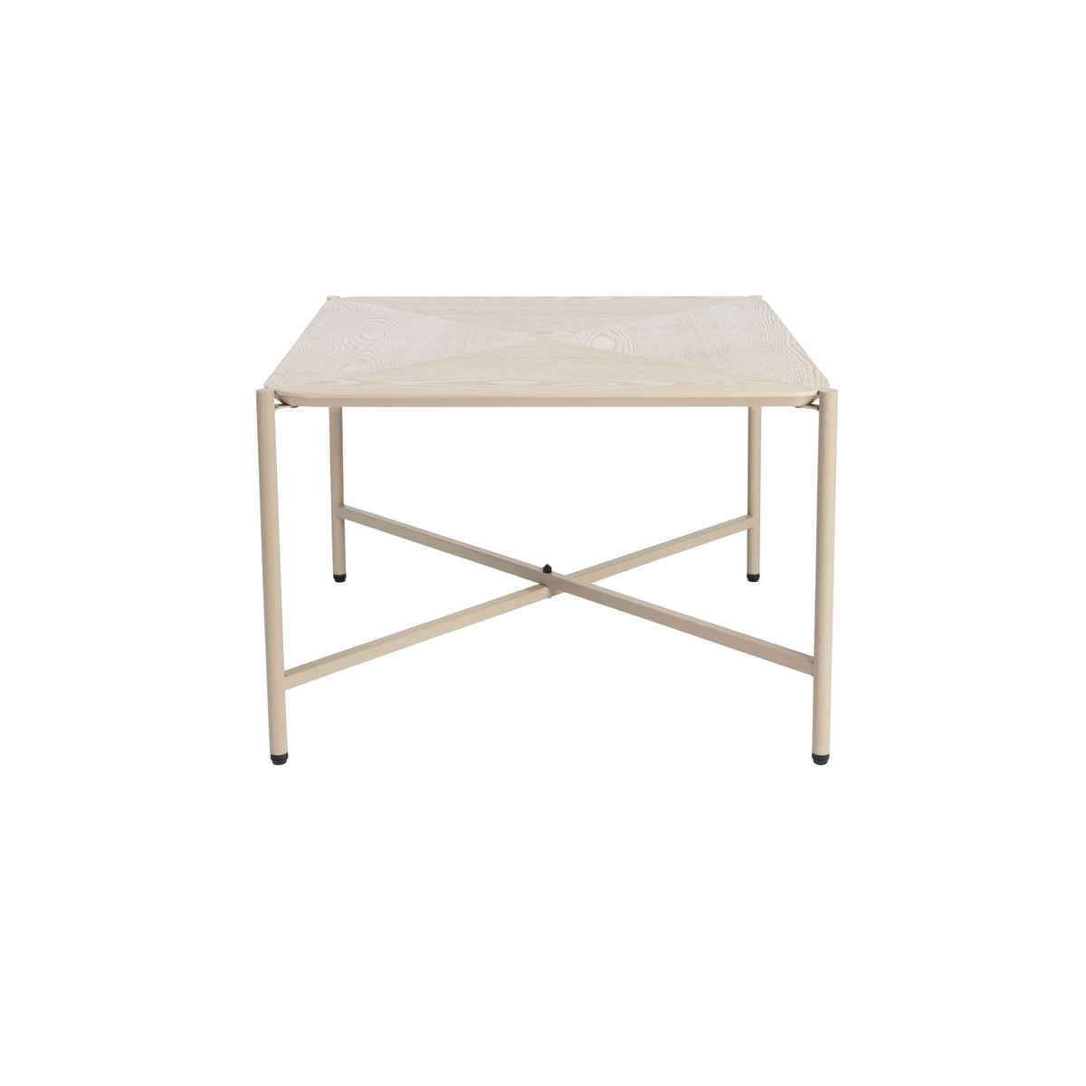 Housecraft Living Marcio Salontafel Vierkant Hout/ Metaal 40x40 cm Beige