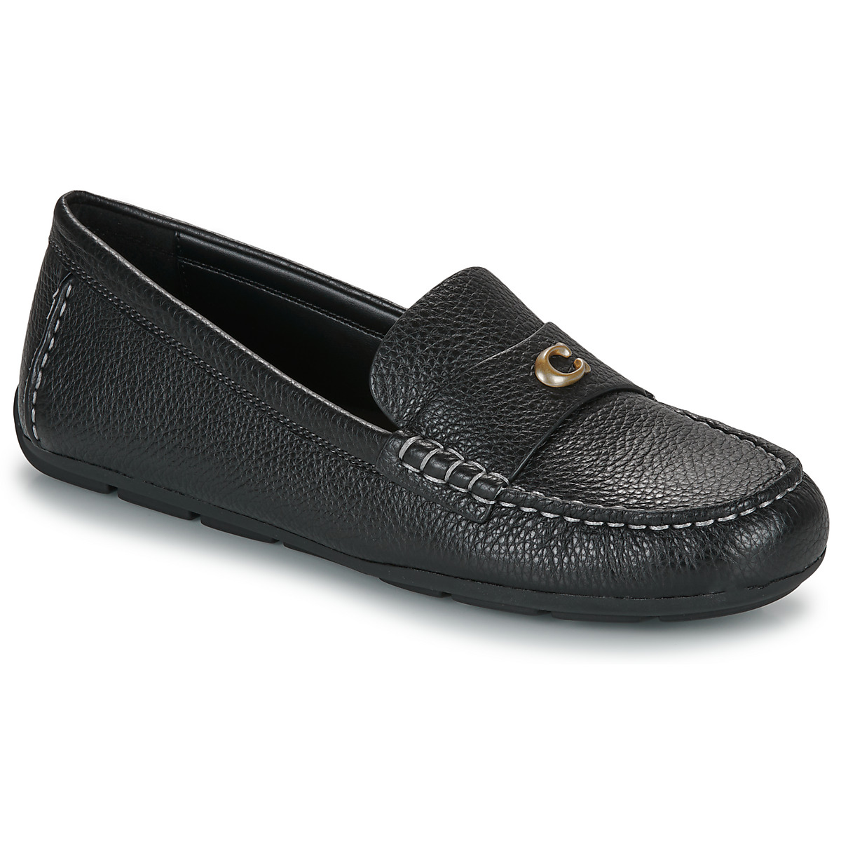Coach - SCULPTED C LEATHER DRIVER - Black