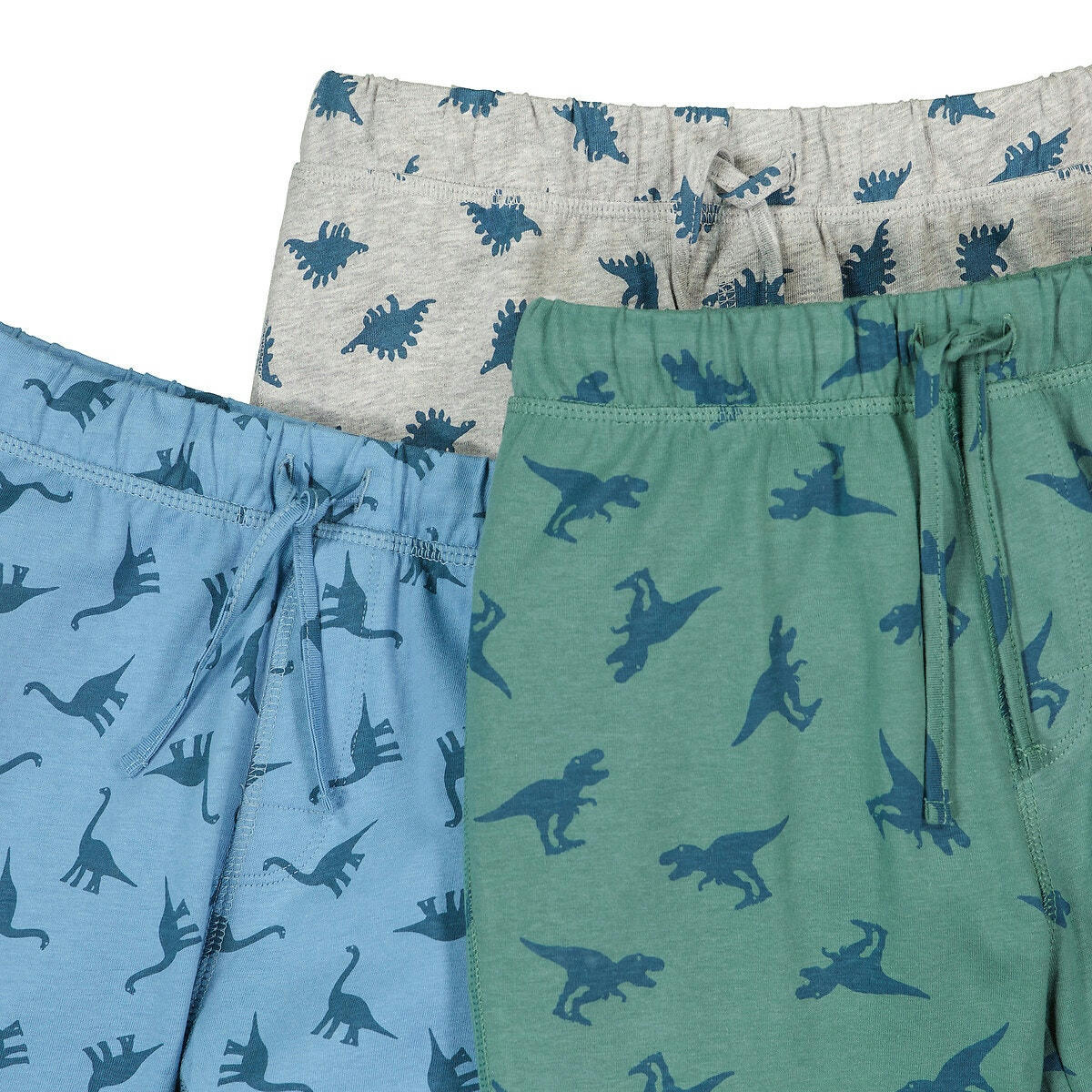 Lot de 3 pantalons de pyjama imprimés dinosaures
