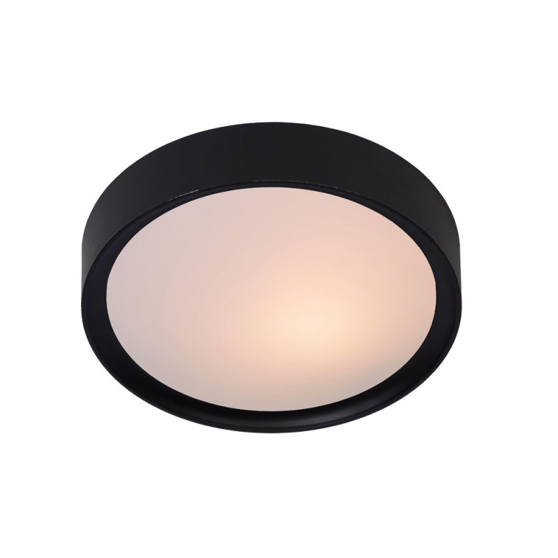Plafonnier Lex noir Ø 33 cm E27 2 x 9 W LUCIDE