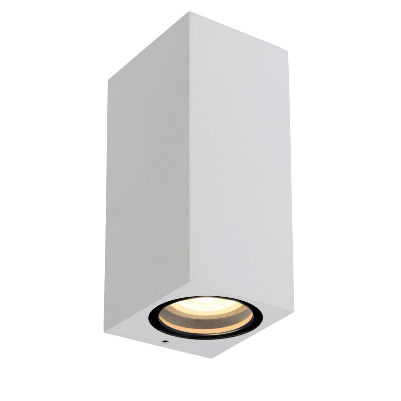 Applique extérieure Zaro blanche dimmable GU10 2 x 35 W LUCIDE