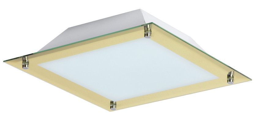 Plafon Larskwadratowy złoty LED 1x18W 40cm 1440lm IP20 Rabalux