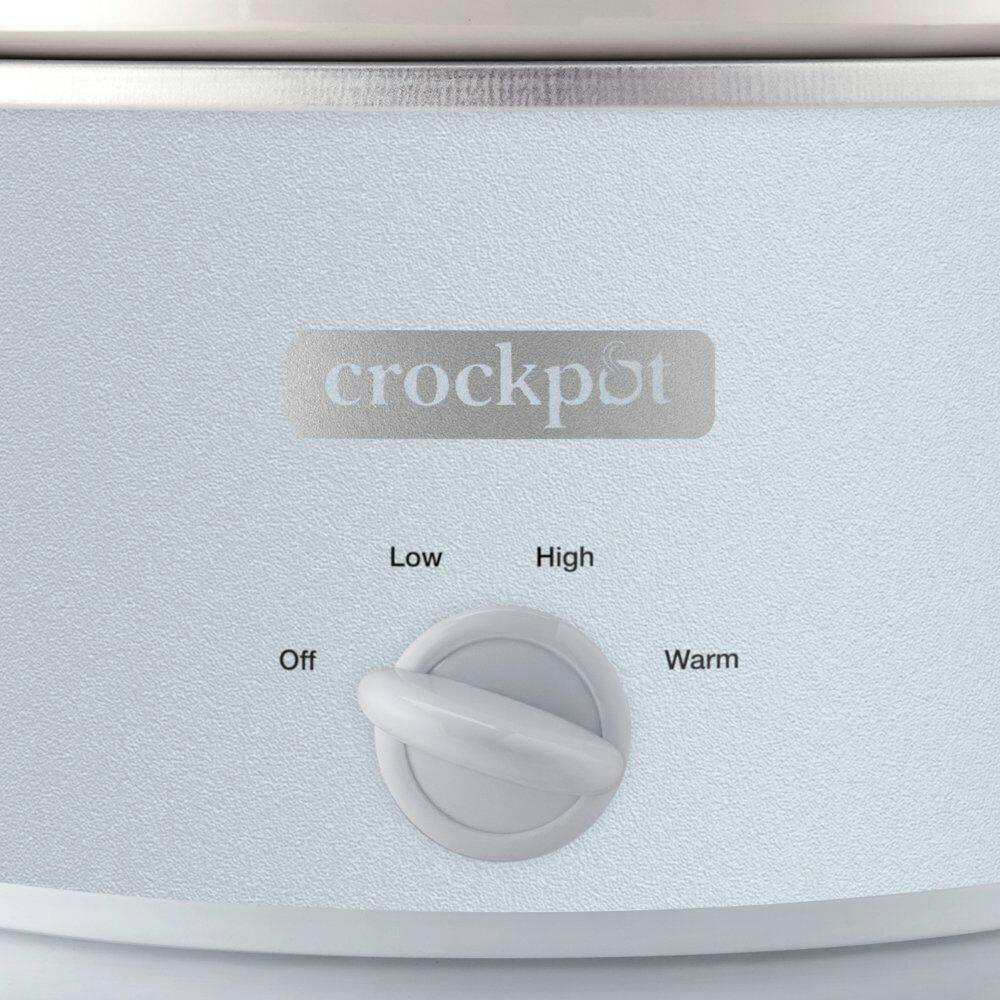 Crock-Pot Manual Stoneware Slow Cooker, 4.5-qt, Blue
