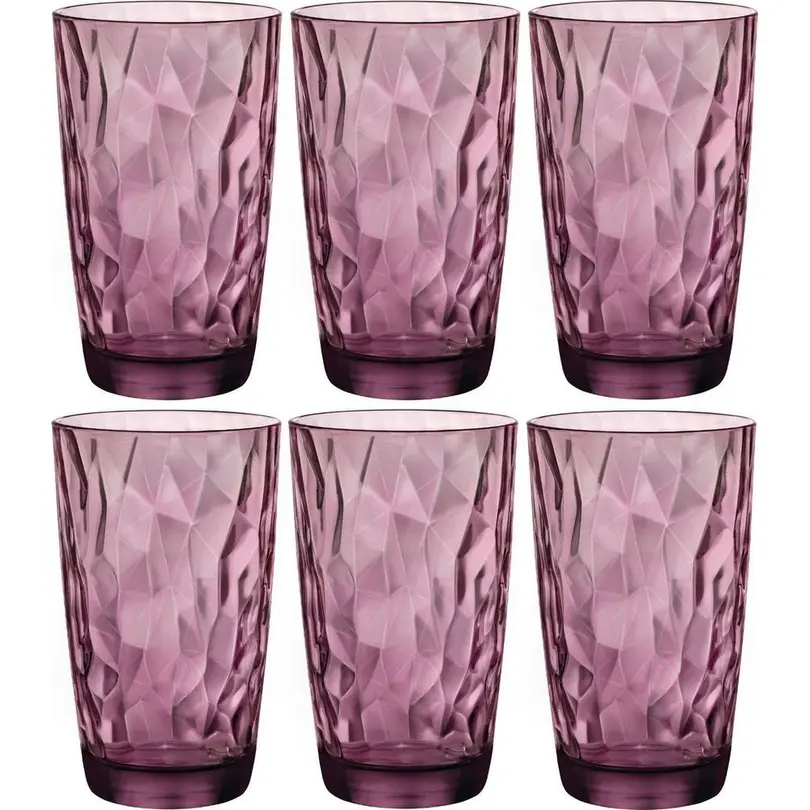 Longdrinkglas 6er-Set Diamond