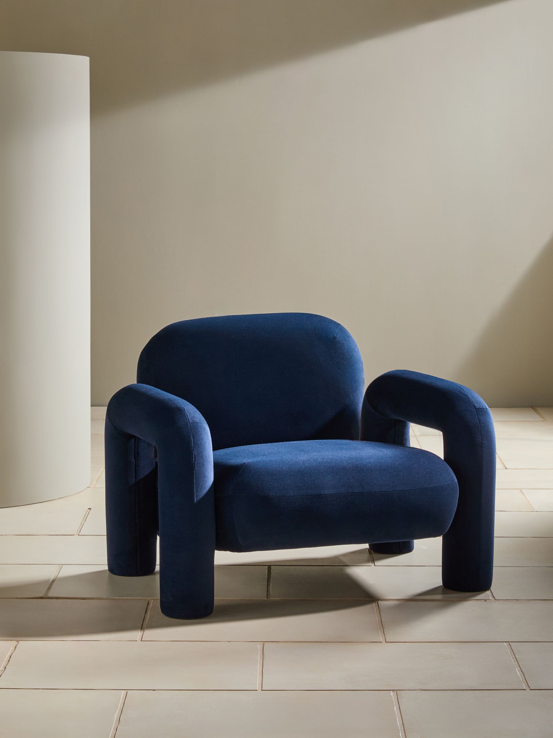 Bobo Accent Chair in Midnight Blue