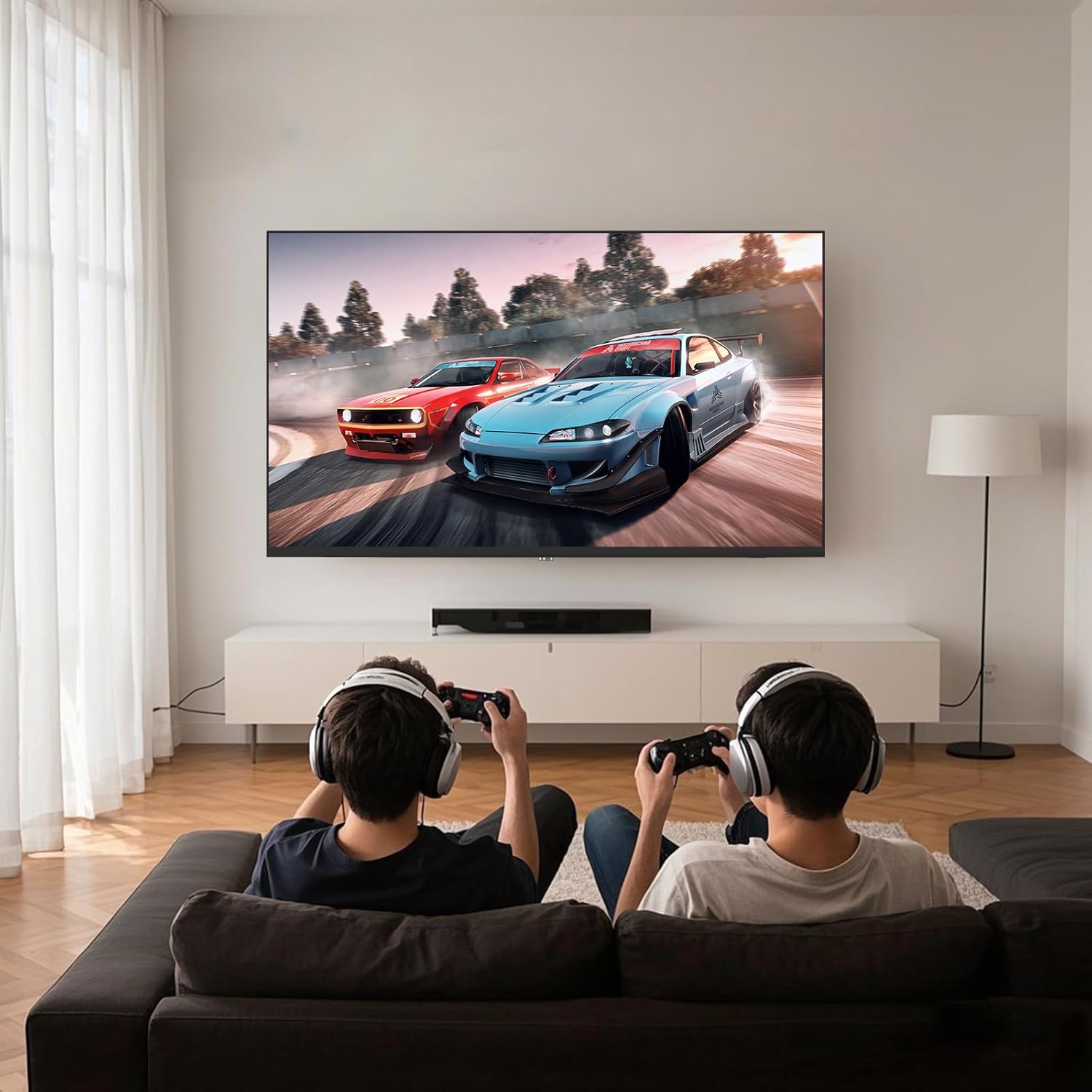 TuTu 32 inch HD Non Smart TV, 720P LED Flat-Screen Television or Monitor, Works with Fire Stick, Apple TV, Roku, GoogleTV, TiVo, Xumo, and Streaming & Gaming Devices