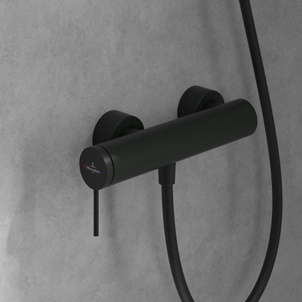 Mitigeur mécanique douche VILLEROY ET BOCH Loop &Friends Noir mat