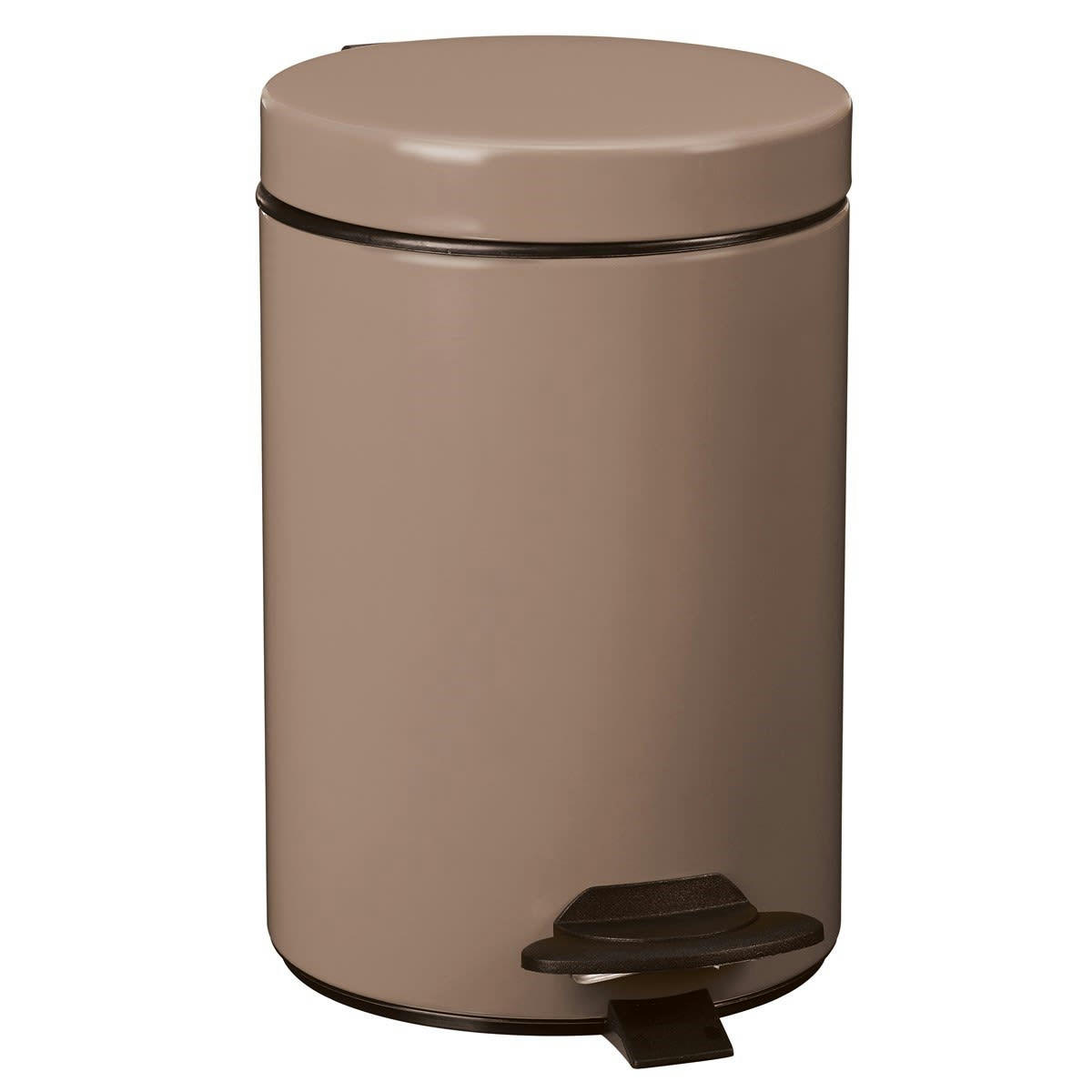 CYJEU - Poubelle 3L en Métal Beige foncé