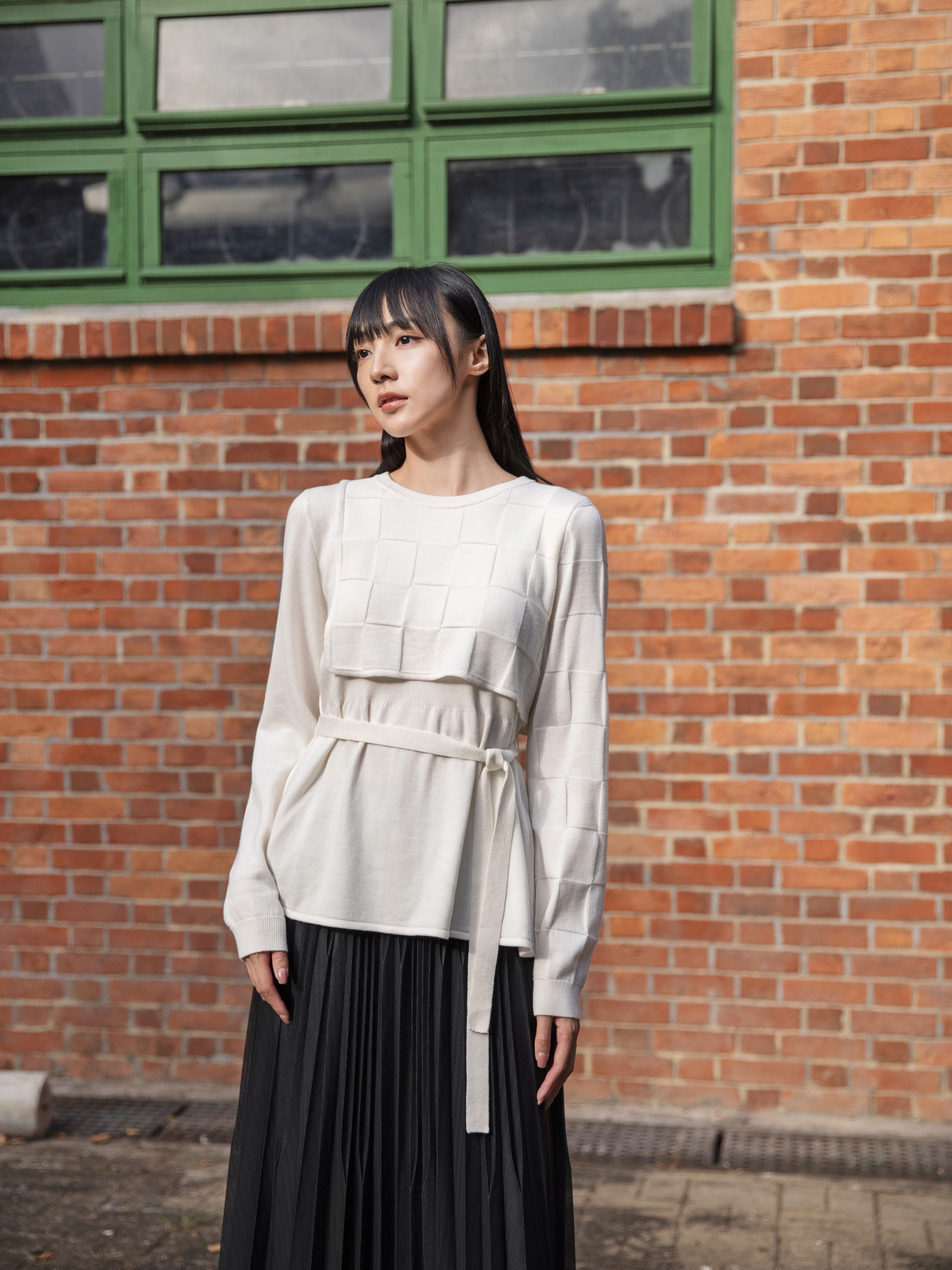 Geometric Knitted Top - 25WDT273X