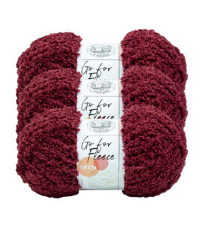 Lion Brand Go For Fleece 184yds Jumbo Polyester Yarn 3 Bundle