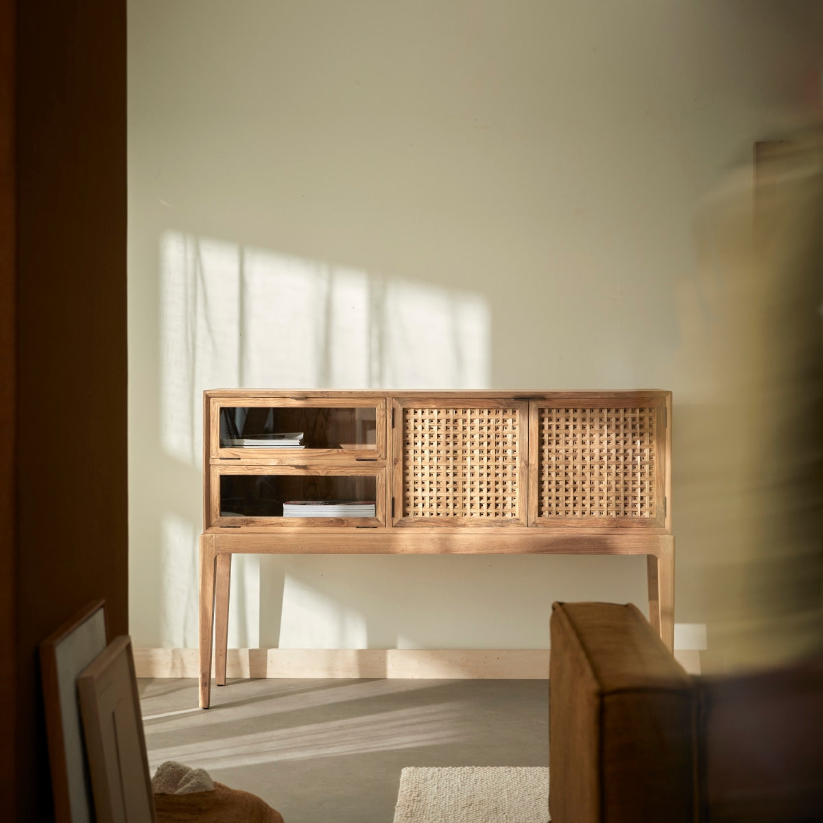 Tikamoon - Buffetkast van gerecycled massief teak 150 cm Tridi