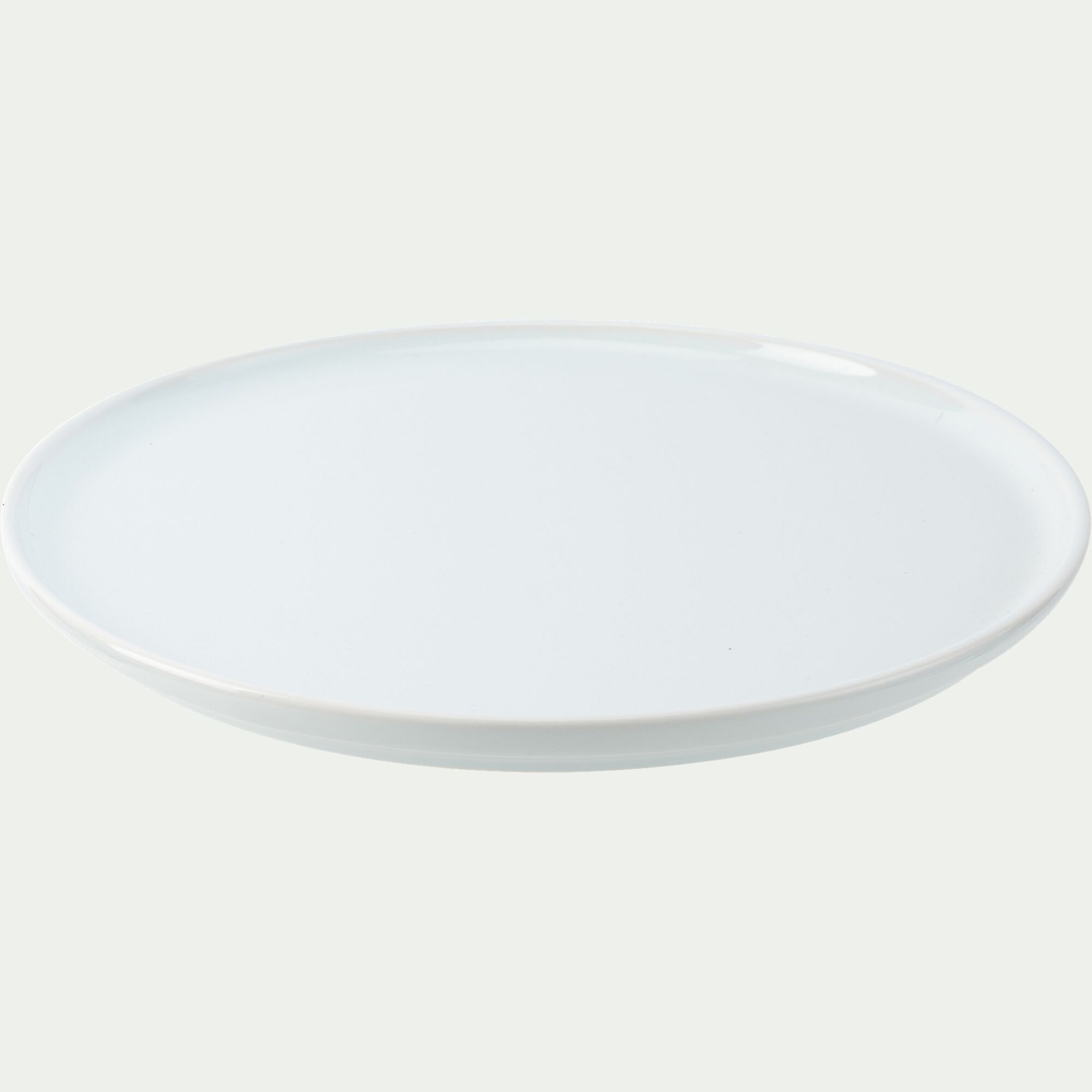 SELMA - Assiette plate en faïence D28cm - blanc ventoux