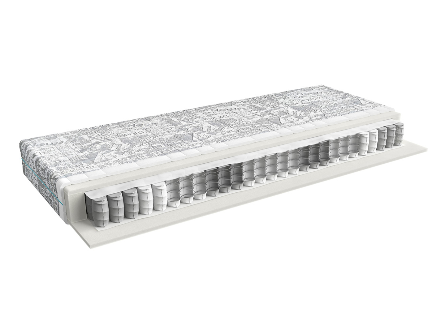 Materac sprężynowy kieszeniowyPosito II 90x200 H2