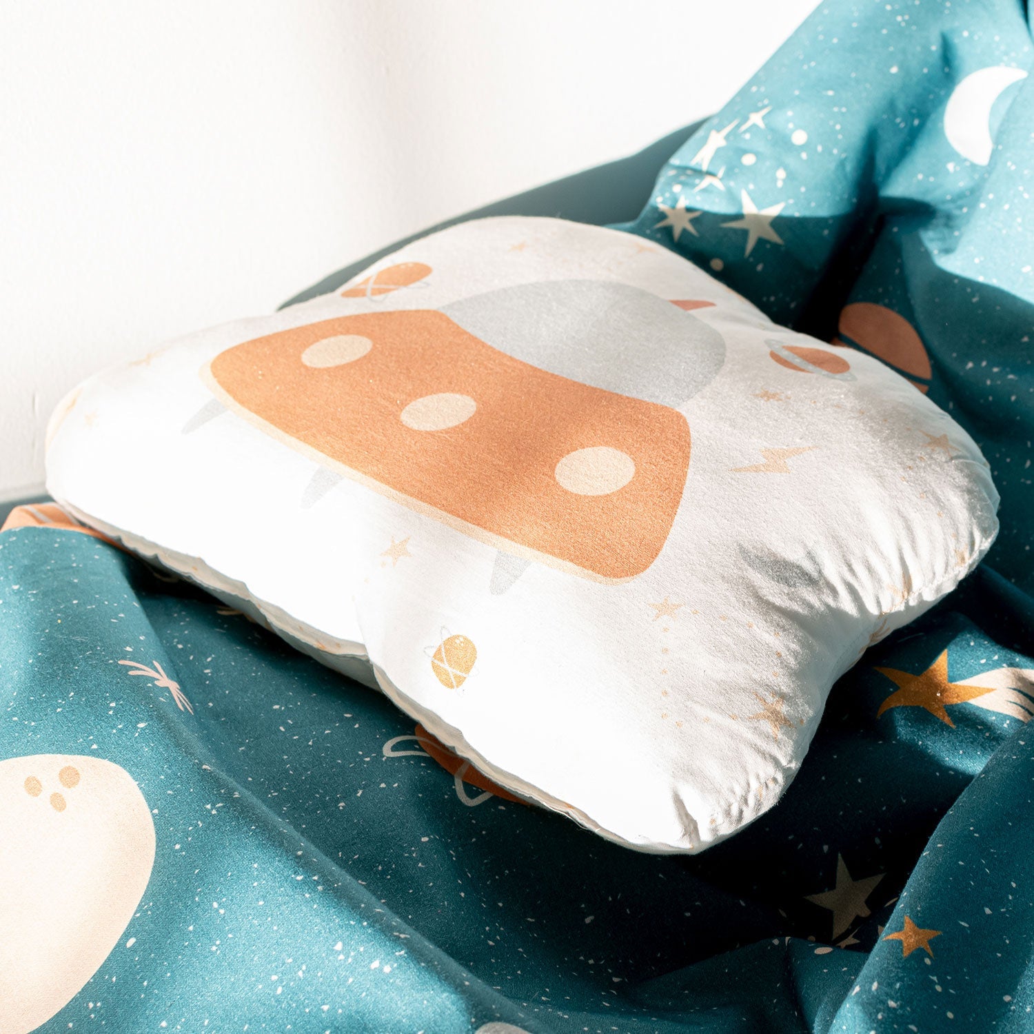 Mini universum Kussen 40x30 cm Happyfriday Mini, Veelkleurig, 100% Kat