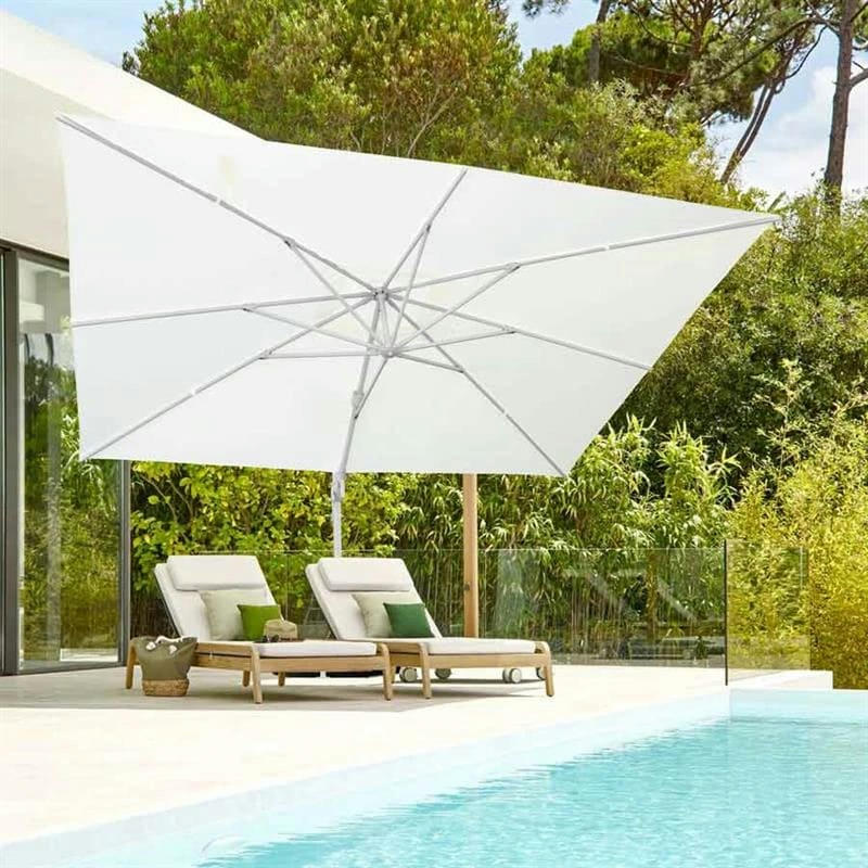 ROMA - Parasol de jardin avec bras latéral 3x3