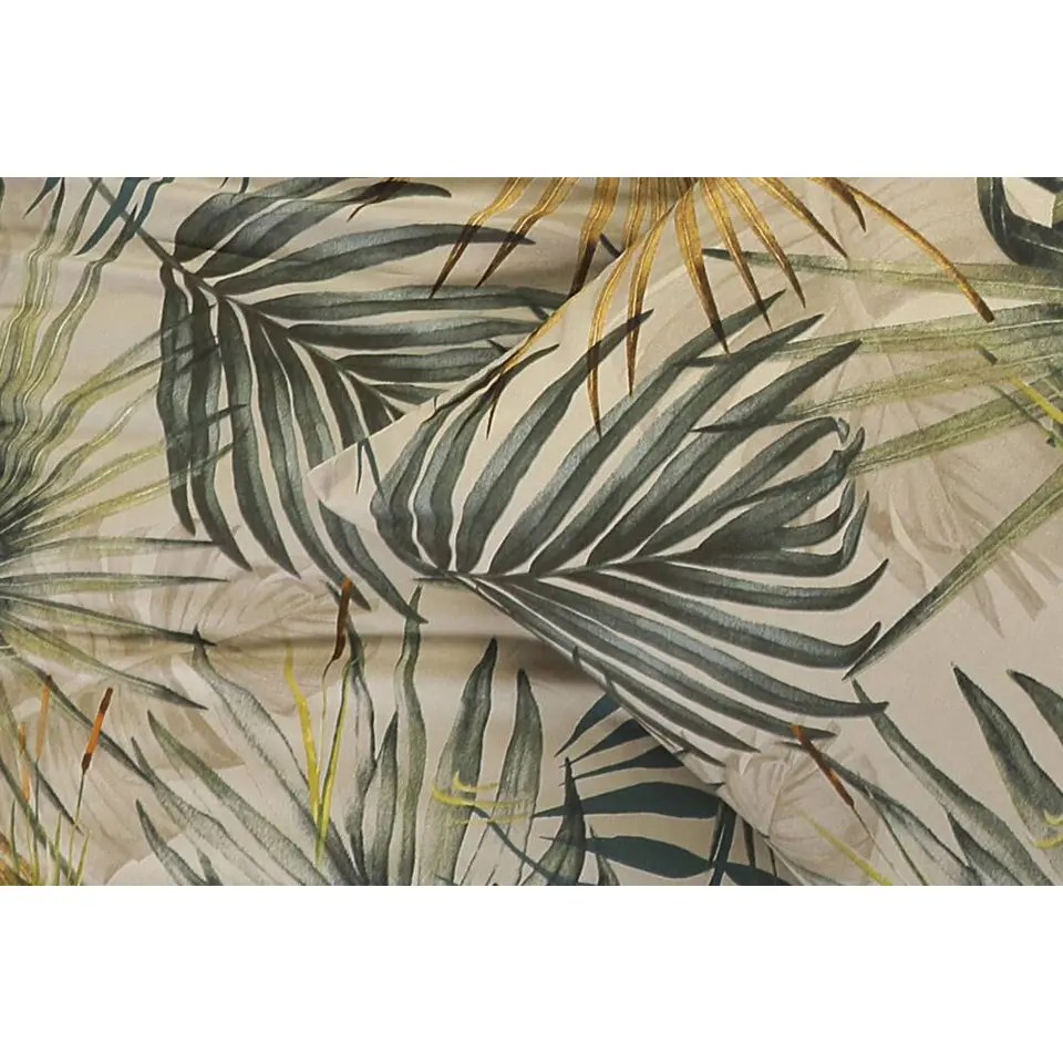 Dekbedovertrek Fenna - zand/groen 140x220 cm