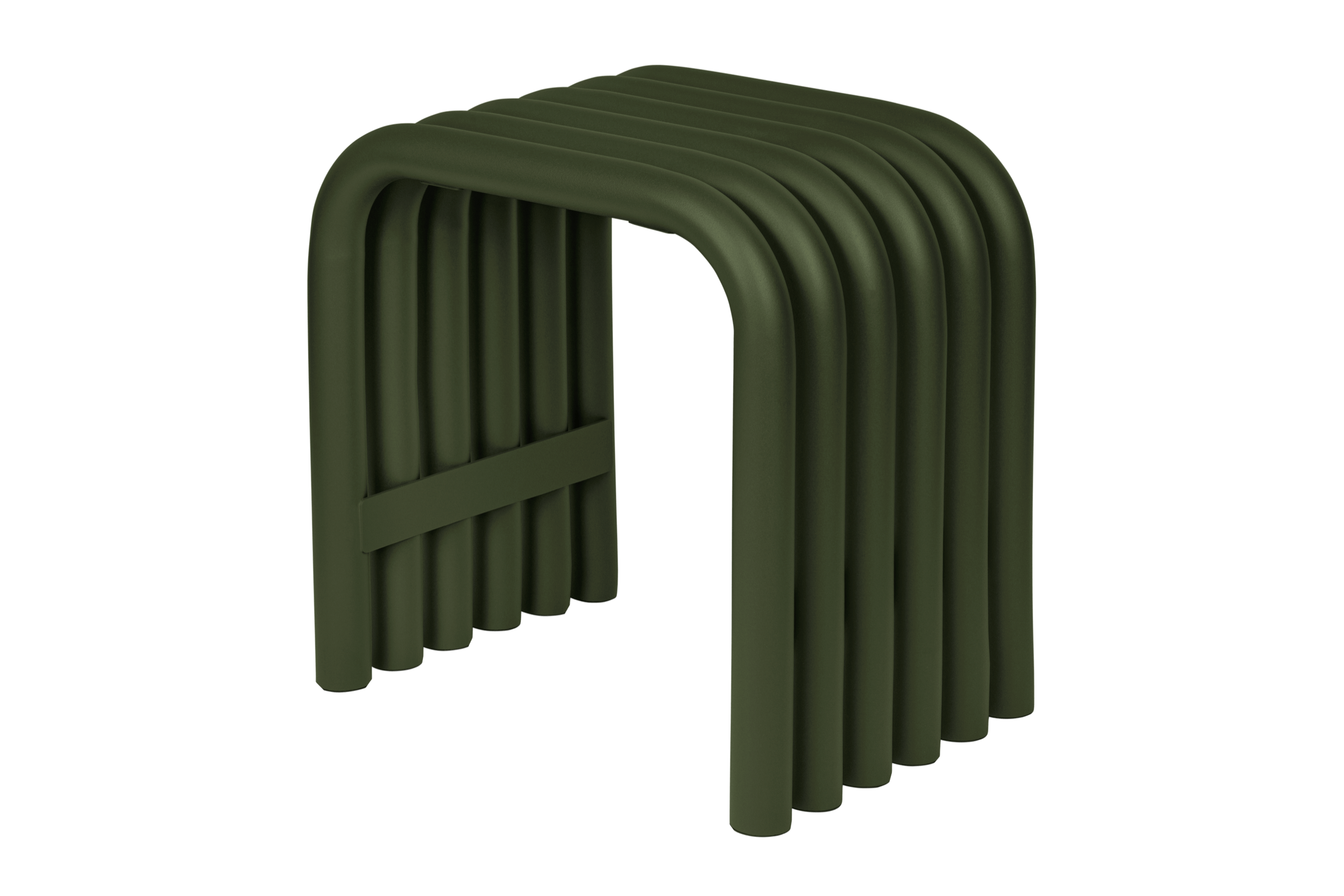 noo.ma Nokk designkruk Forest Green - staal, 45 x 45 x 34 cm
