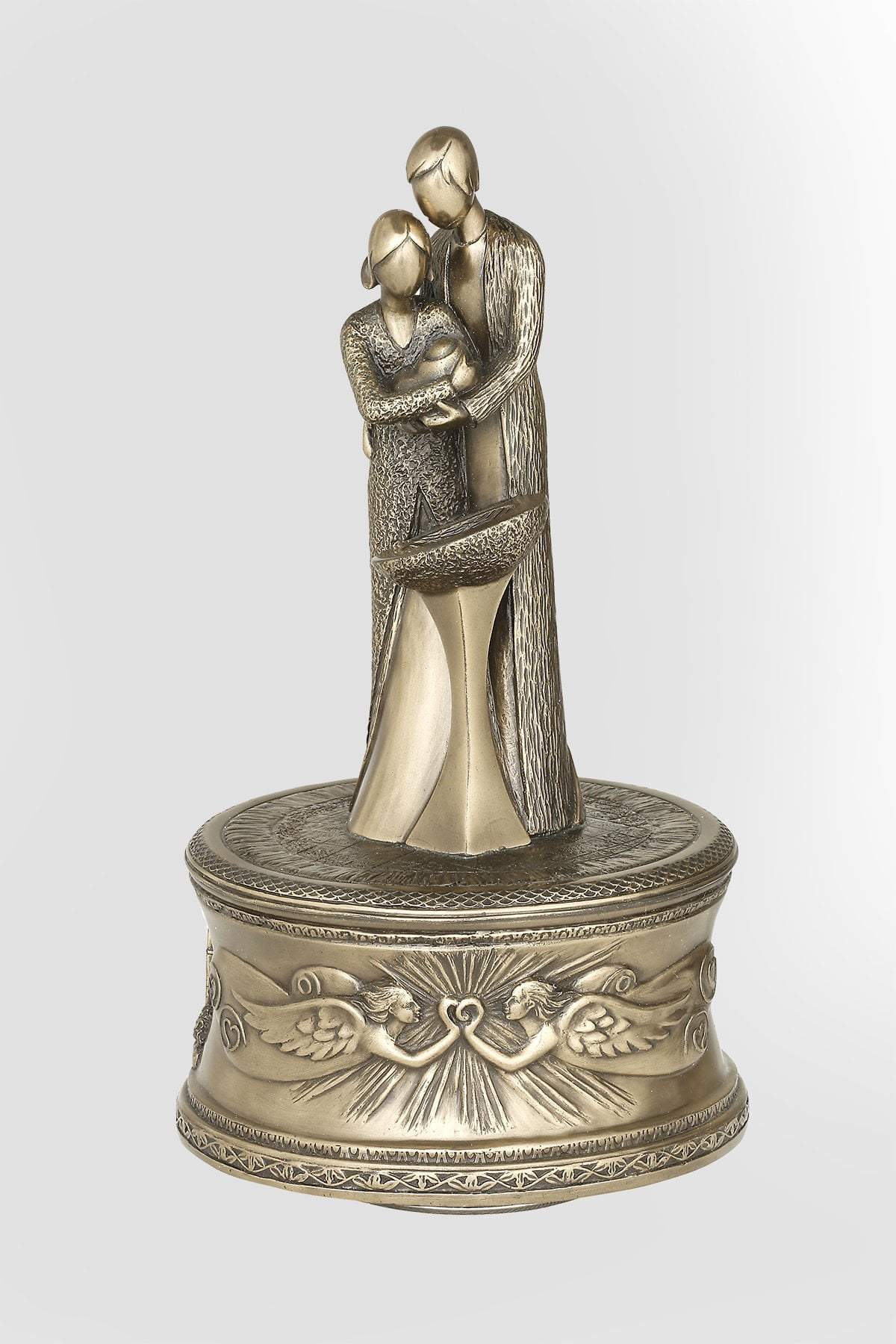 Bronze Christening Music Box