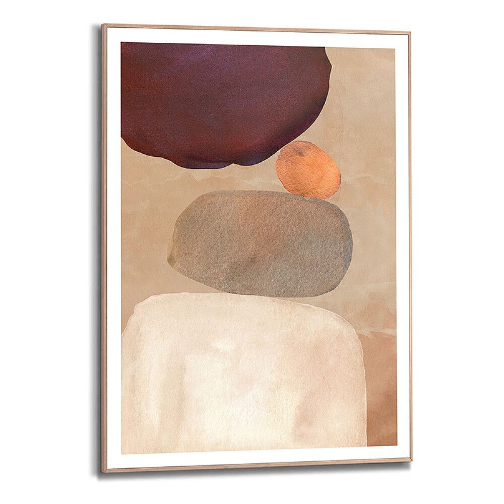 DEKORBILDE REINDERS PEBBLE LEKE SLIM RAMME 50X70CM TRE