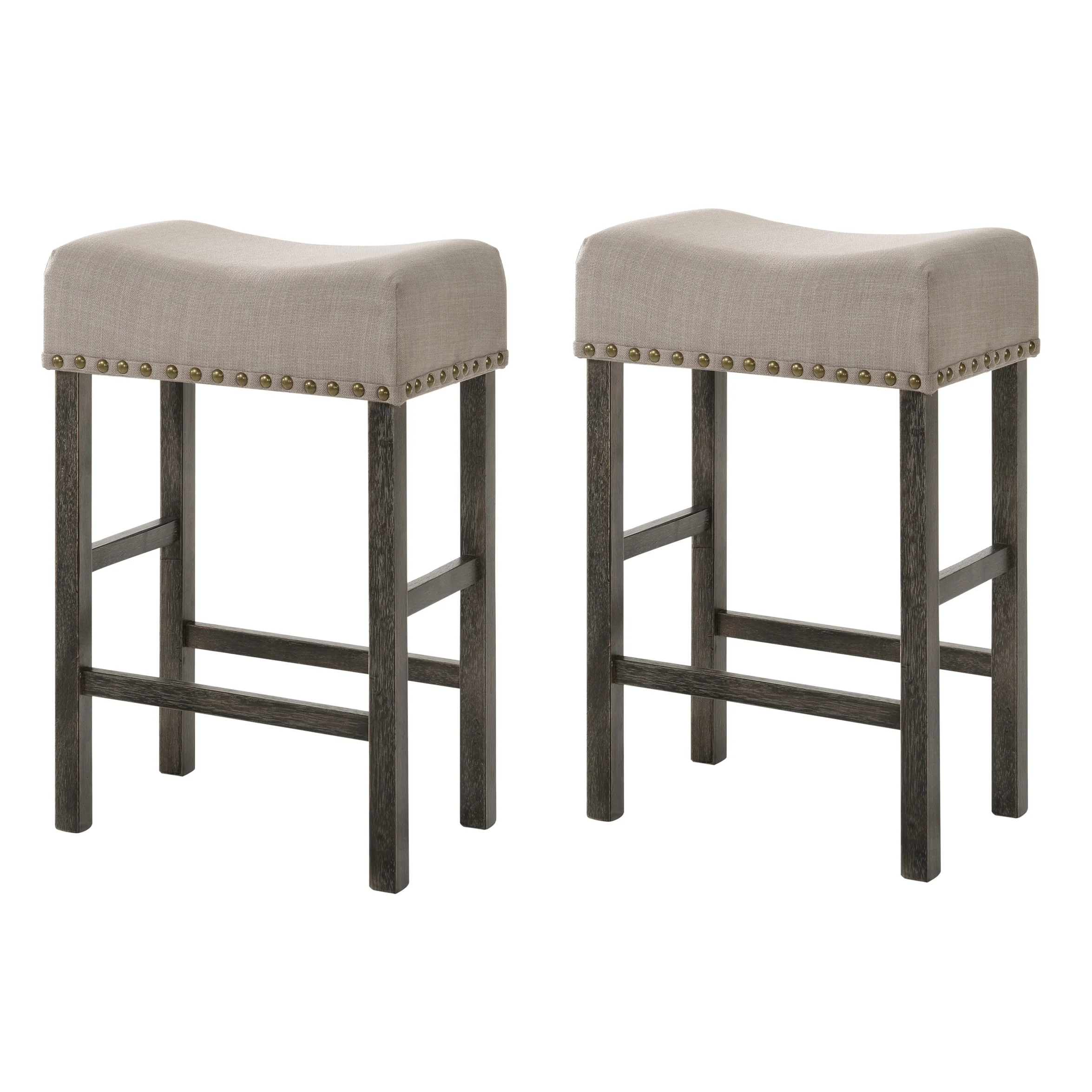 Forster Counter Height Stools (Set of 2) with Nailhead-Trim