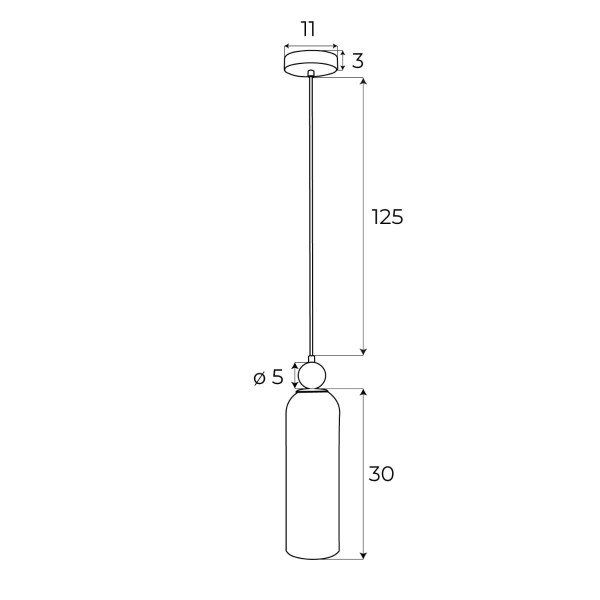 Lampa wisząca mosiądz i szkło dymione CAMPANILA 1xE27x40W Maxlight