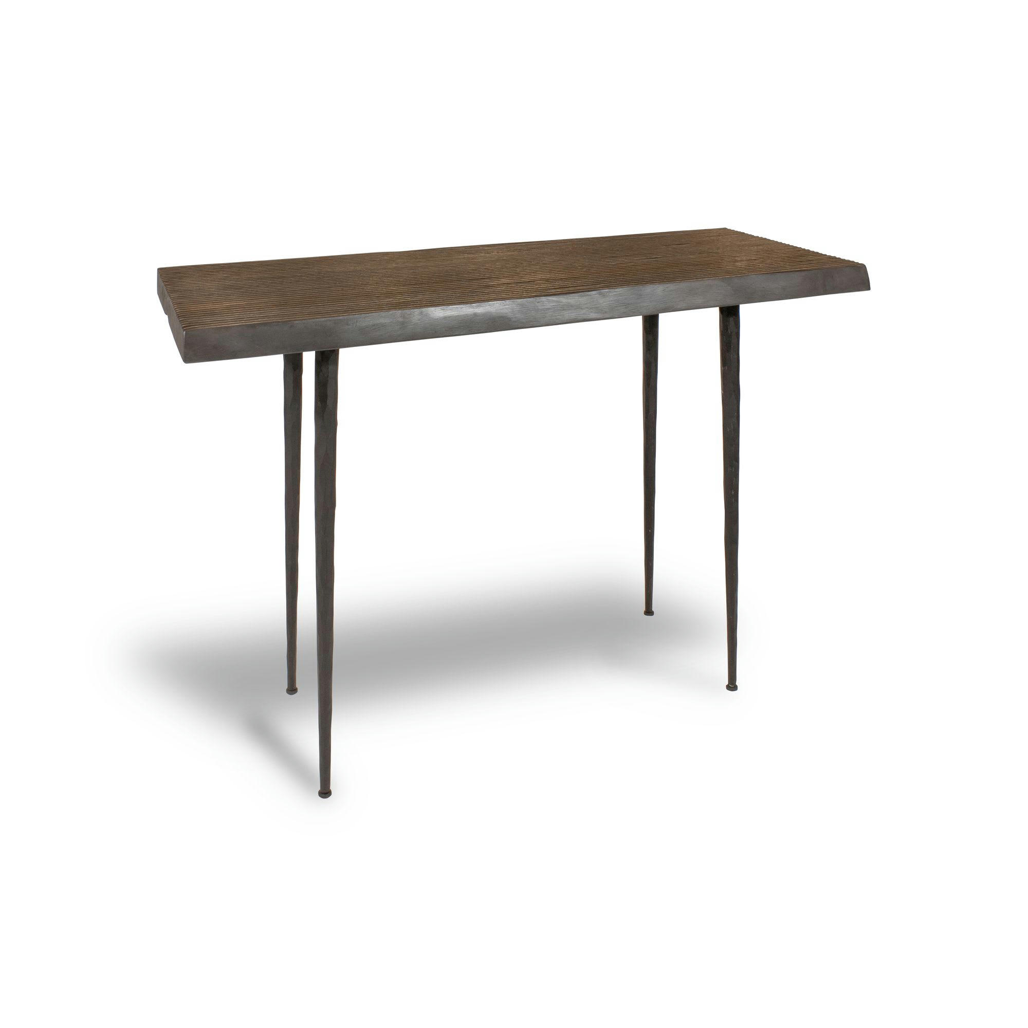 LAGOS - Console en bois d'acacia brûlé