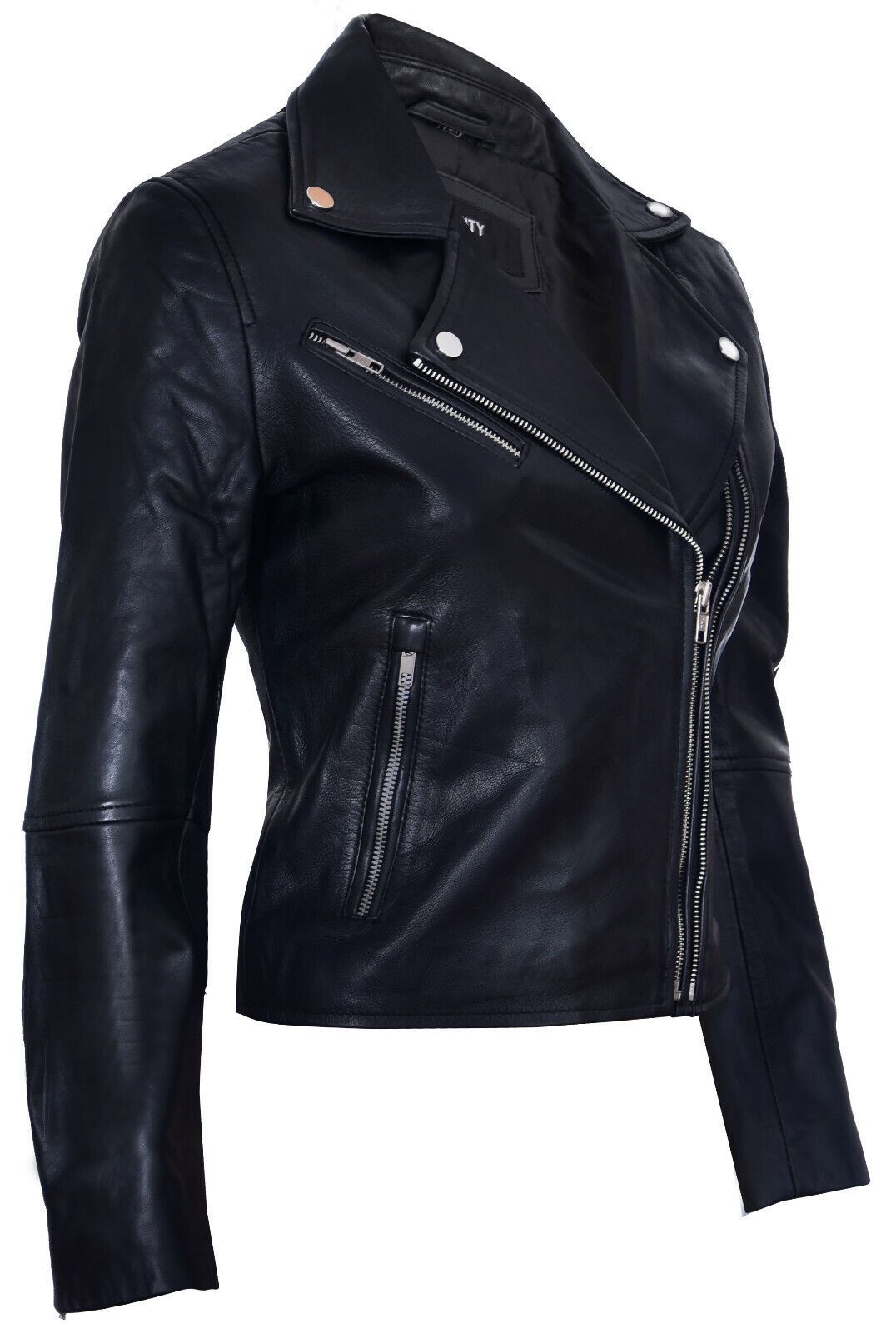 Infinity Leather Leather Retro Biker Jacket-Madeley