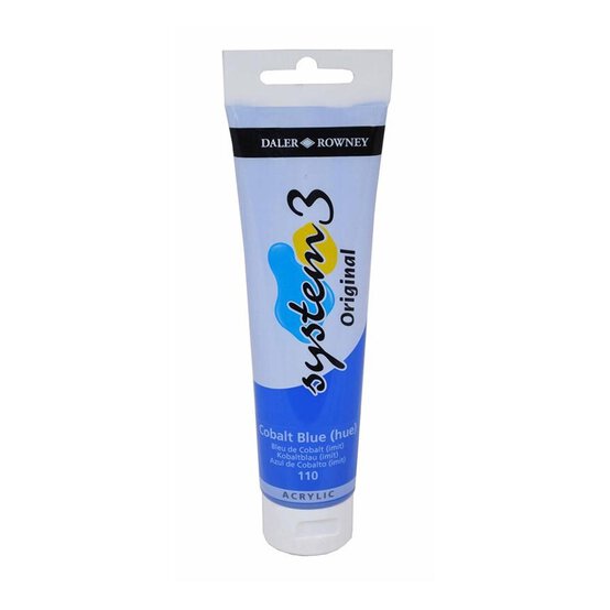 Daler-Rowney System3 Cobalt Blue Hue Acrylic Paint 150ml