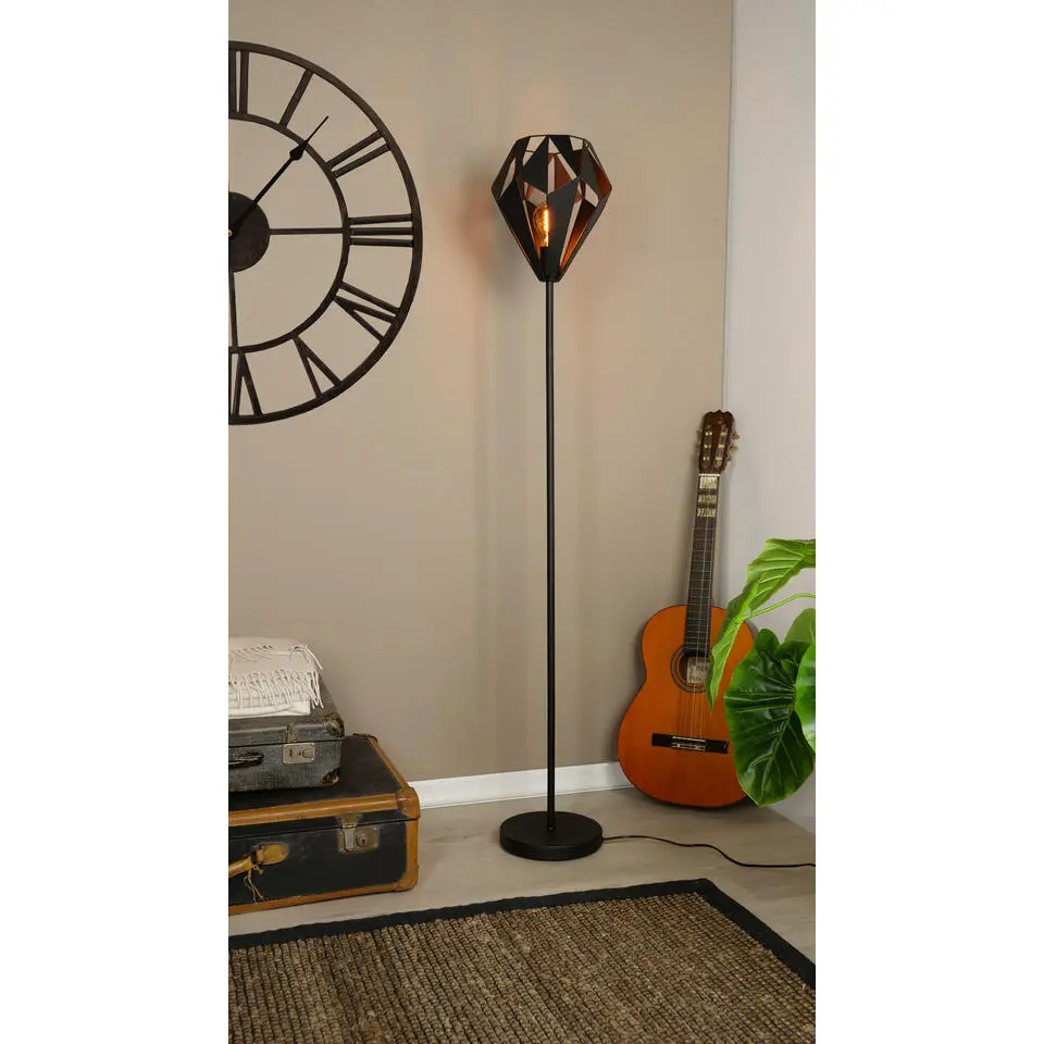 EGLO Carlton 5 Vloerlamp - E27 - 152,5 cm - Zwart