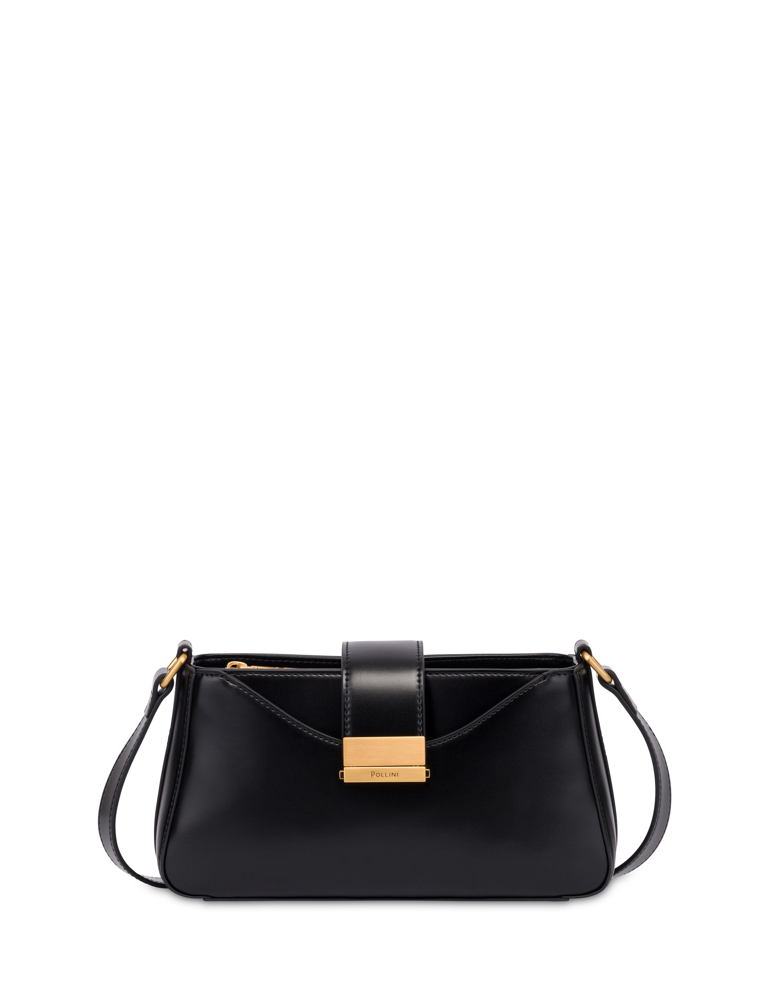 Borsa A Spalla Aurora In Plain Pu Nero