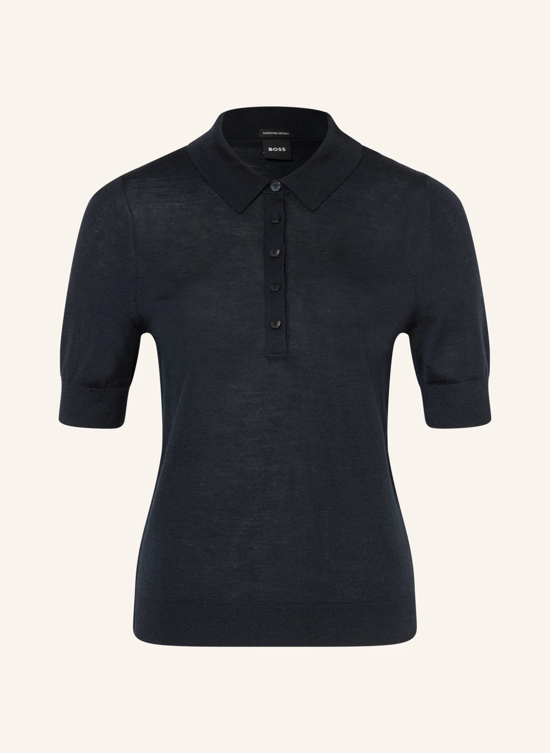 BOSS Poloshirt FIDENKA aus Merinowolle