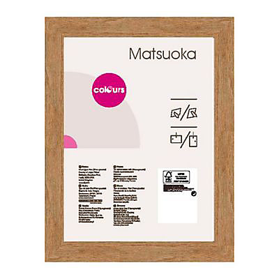 Cadre photo effet chêne Colours Matsuoka l.24 x H.30 cm