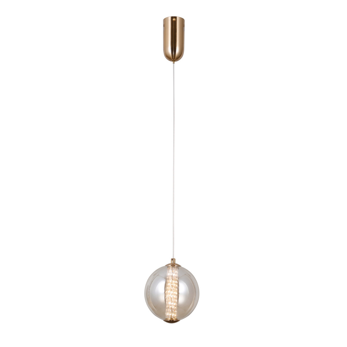 Lampa wisząca BUTERO złoto-bursztynowy LED 1x6W Ciepła biel 550lm Italux