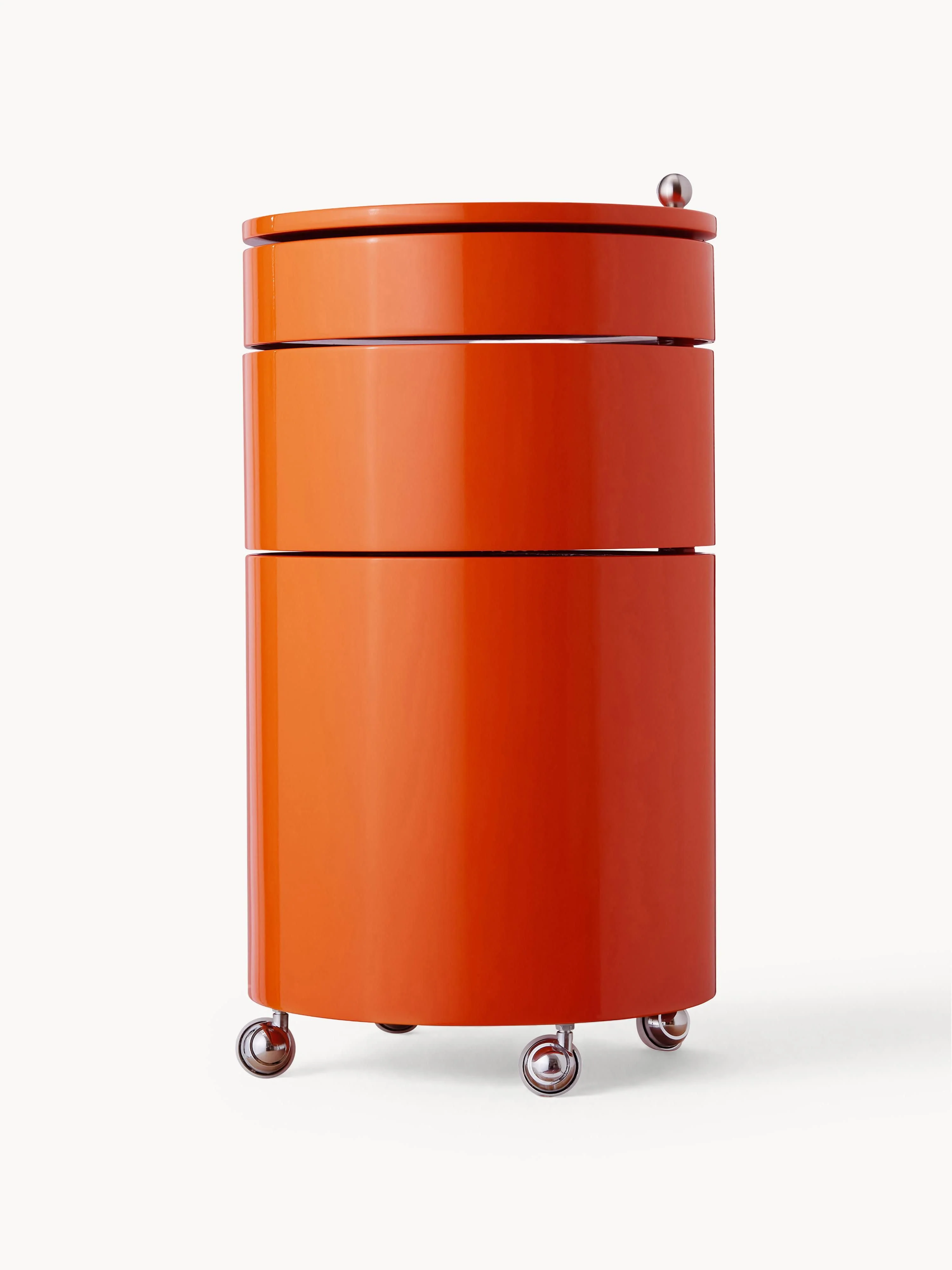 Runder Rollcontainer Barboy, Design Verner Panton