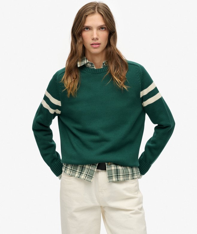 Relaxed Stripe Knitted Jumper