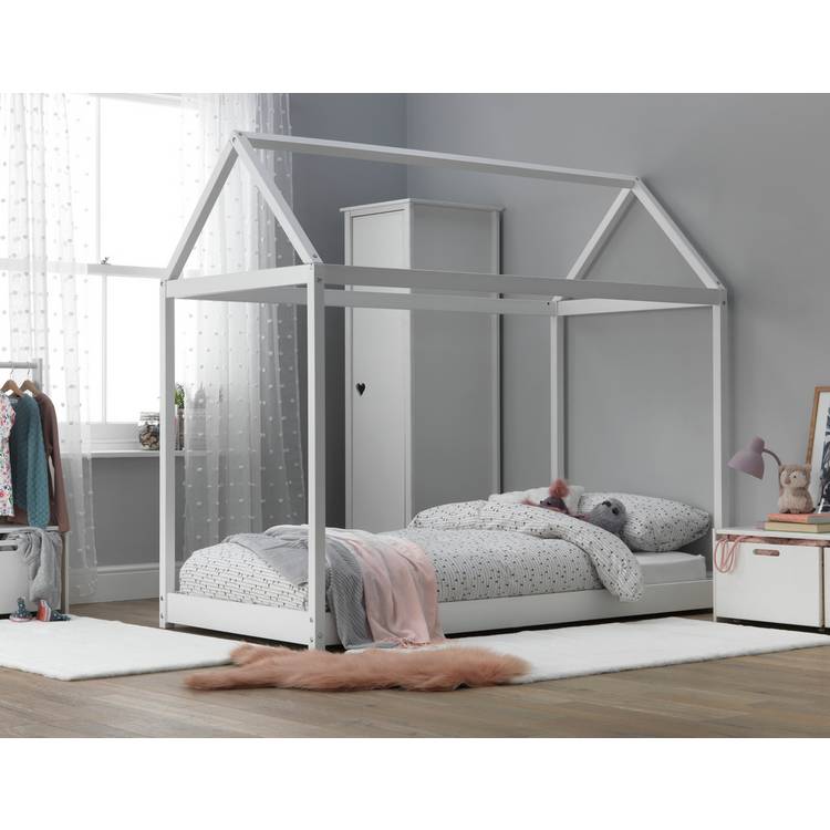 Habitat House Single Bed Frame - White