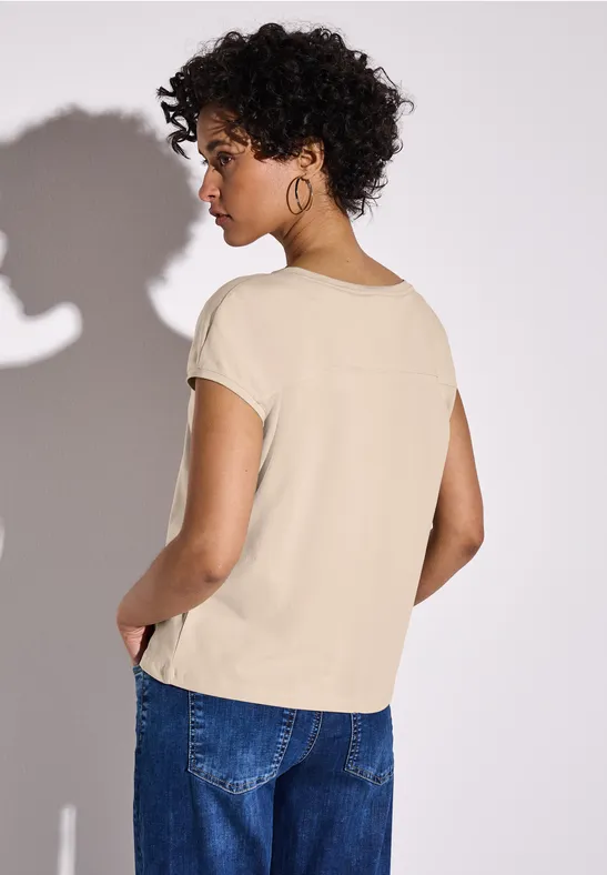 Shirt mit Satin Patch