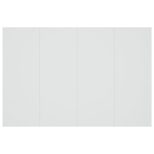 NNEVL Bed Headboard with Cabinets White Engineered Wood