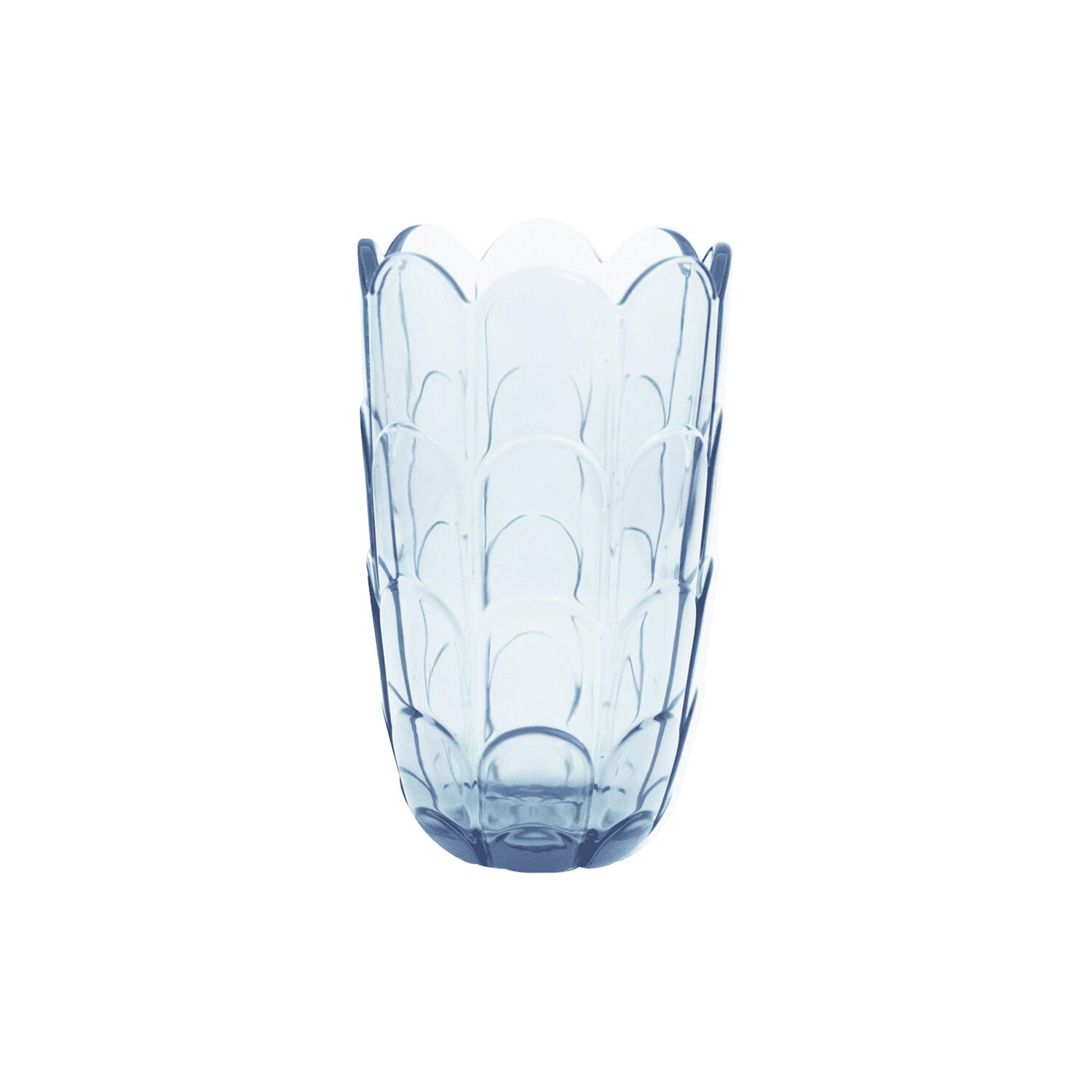 Lily vase, blue iris