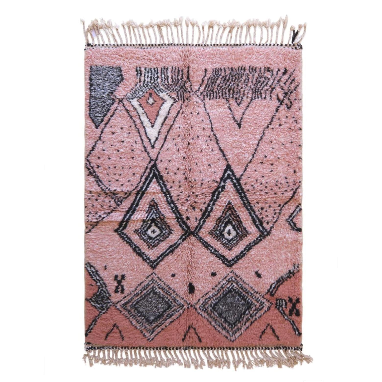 AFK Living vloerkleed Berber - handgemaakt - Wol - 135 x 185 cm