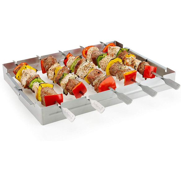 5 brochettes   support Inox - Barbecook