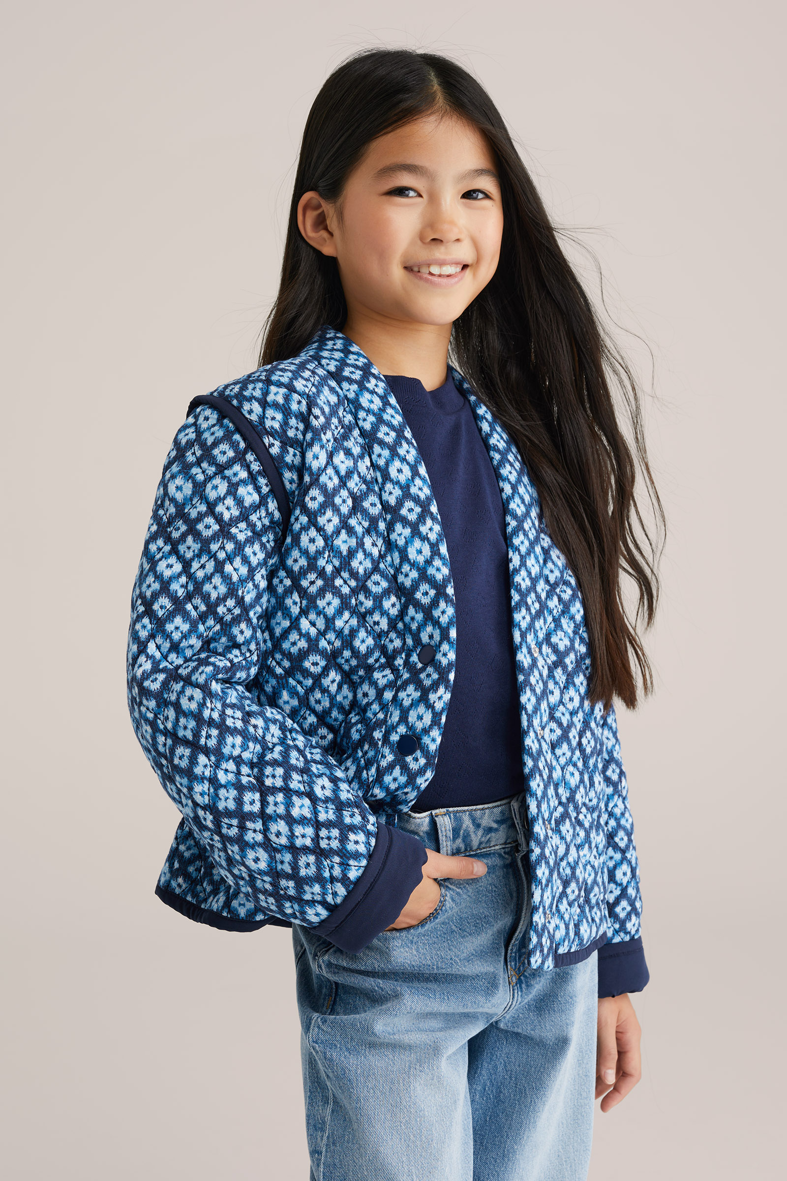 Meisjes gewatteerde jack