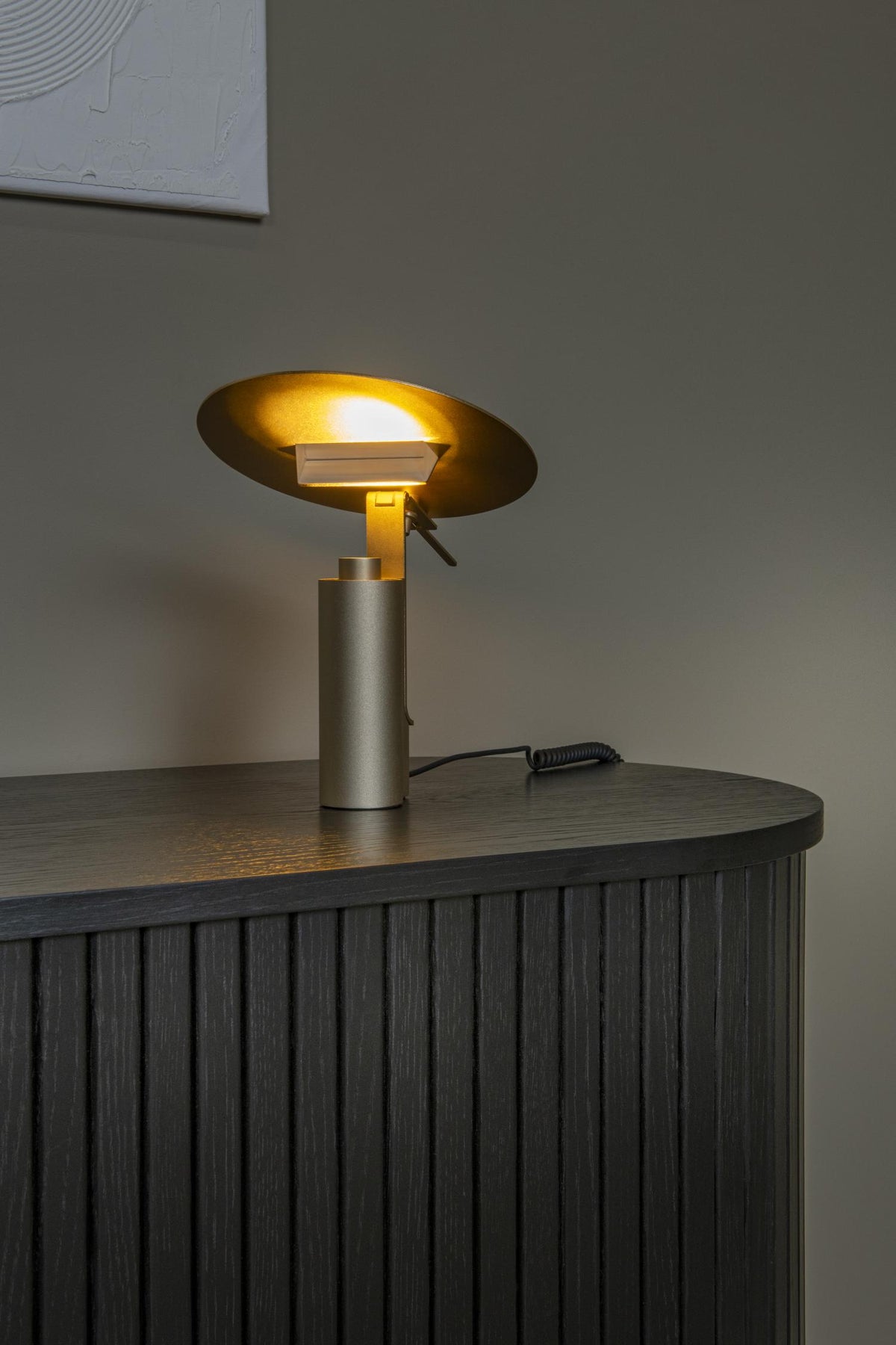 Lucide tafellamp FITS - Geïntegreerde LED - Mat Goud / Messing