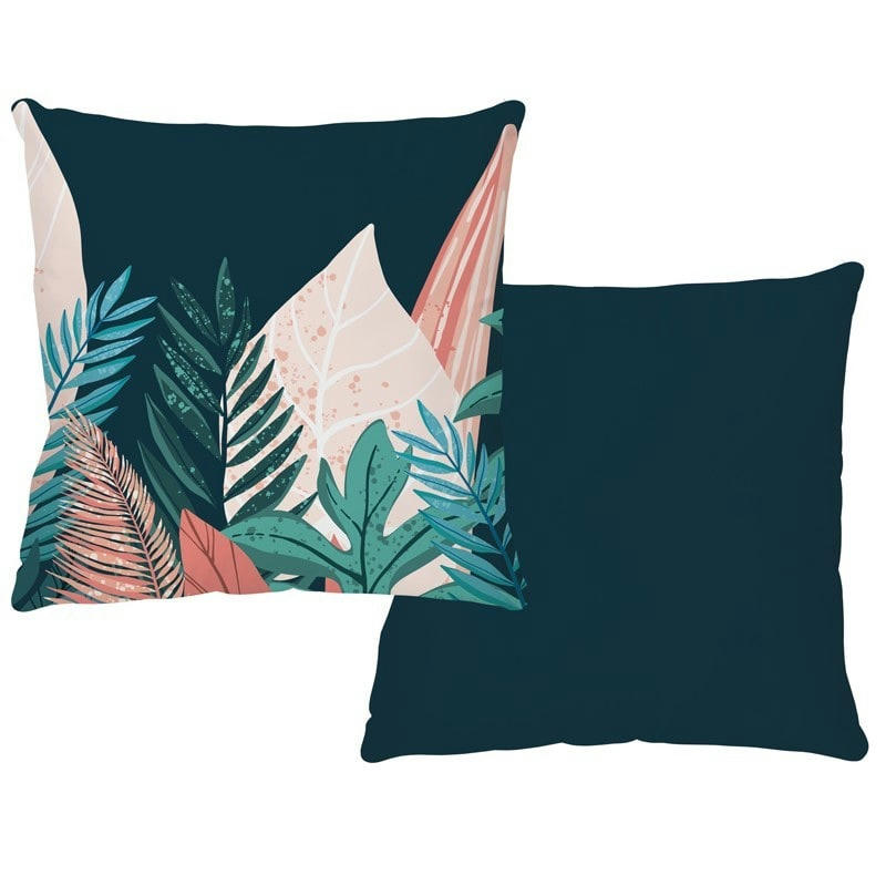 HAWAÏ - Coussin 40x40cm Multicolore Feuillage Jungle