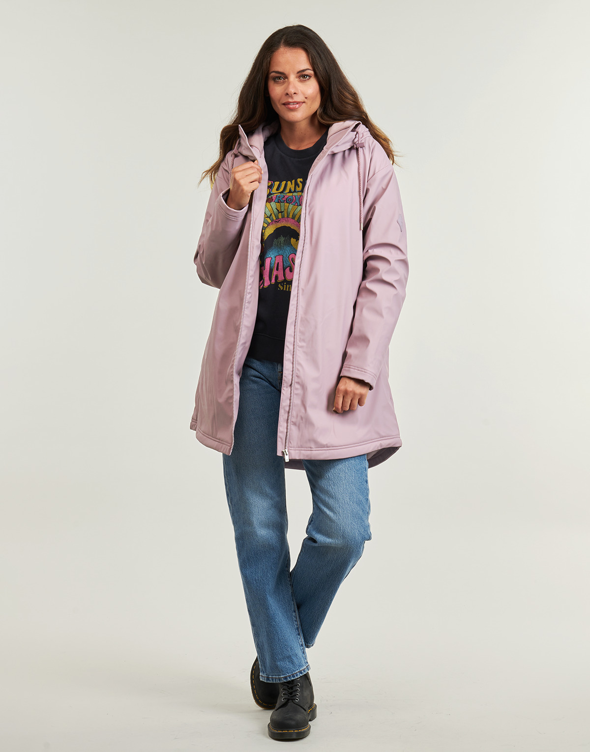 Roxy - RAIN ROAD POLAR ZIP - Blue