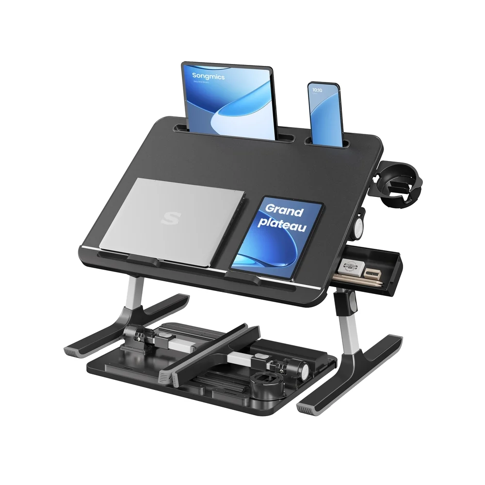 Table de lit pliable pour ordinateur portable réglable