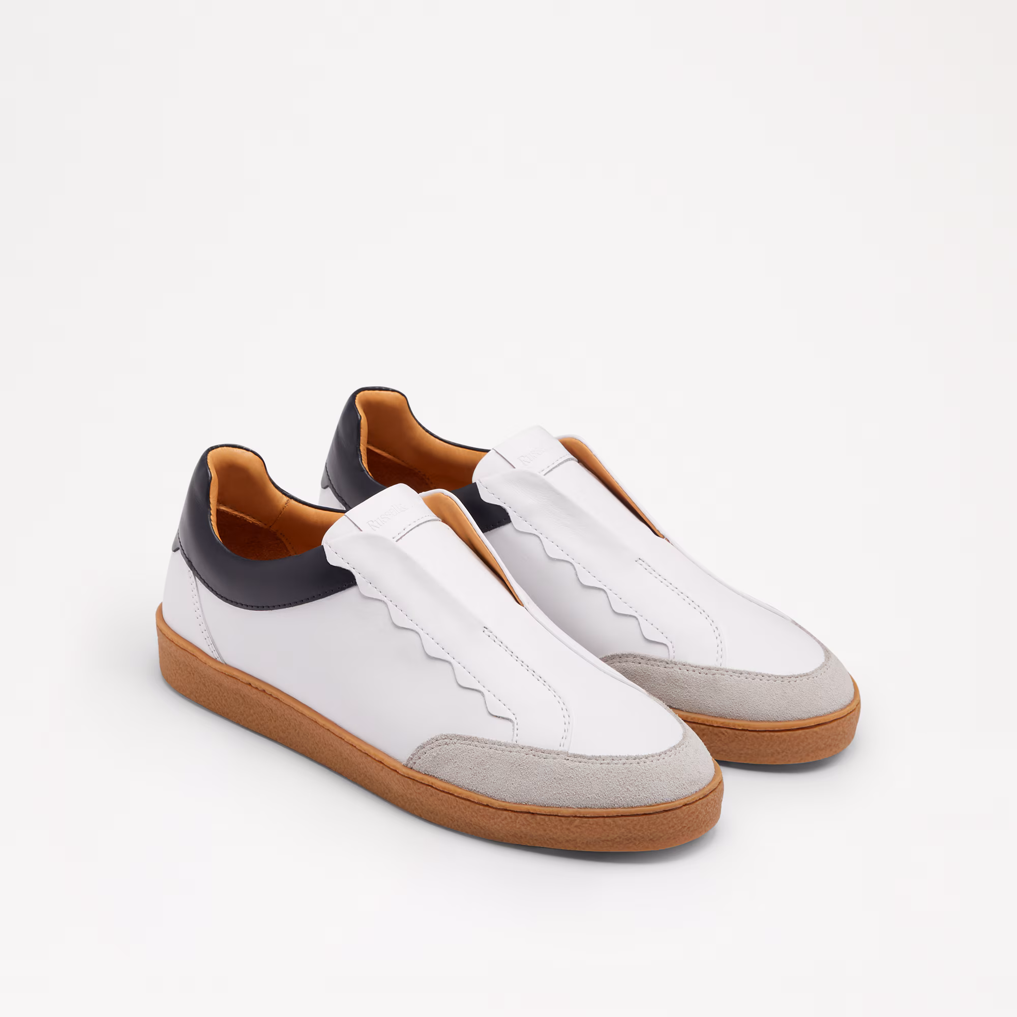 Roll Up<br>Scalloped Laceless Trainer