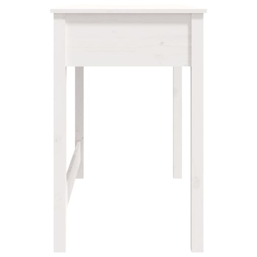 NNEVL Desk with Drawers White 100x50x78 cm Solid Wood Pine
